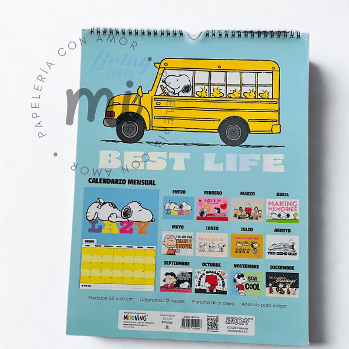 CALENDARIO SNOOPY 2