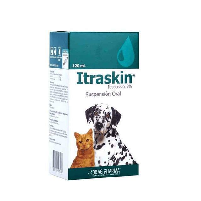 Itraskin Itraconazol 2% Suspensión Oral 120 ml