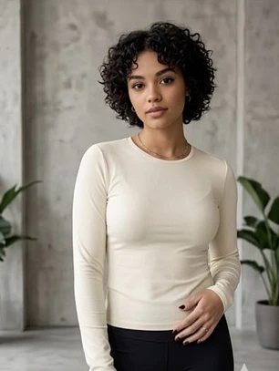 Camiseta Rebeca crema