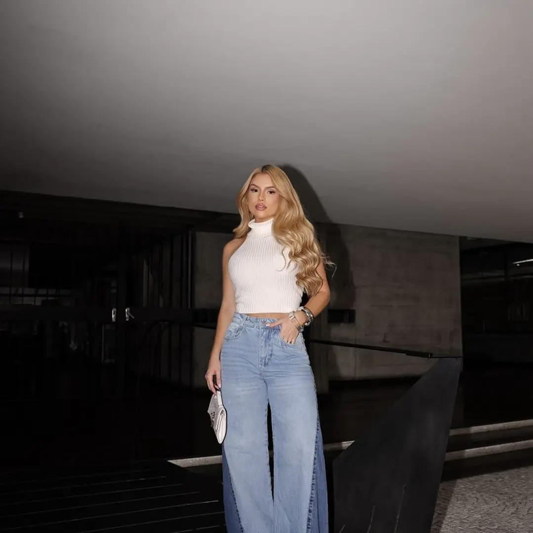 Wide leg bicolor 4