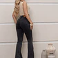 Jeans Flare con faja grafito  - Miniatura 3