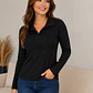 Camiseta micro polar negra - Miniatura 1