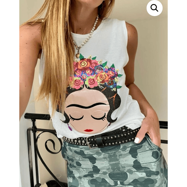 Polera JULITA off white sleepy FRIDA