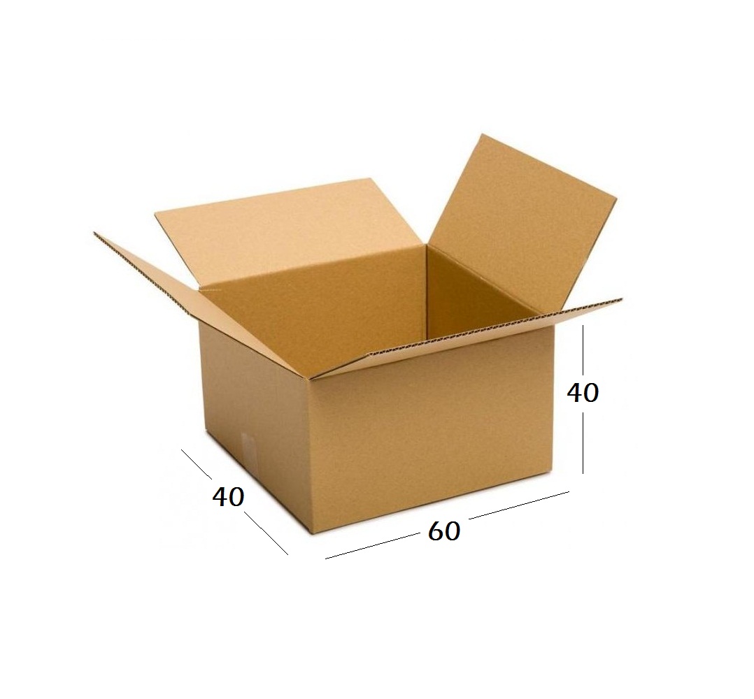 Cajas de cartón 60x40x40 cm marrones - 10 unidades - RETIF