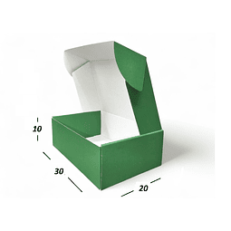 Caja Verde 50 unidades 30X20X10 