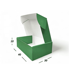 Caja Verde 50 unidades  40x30x10