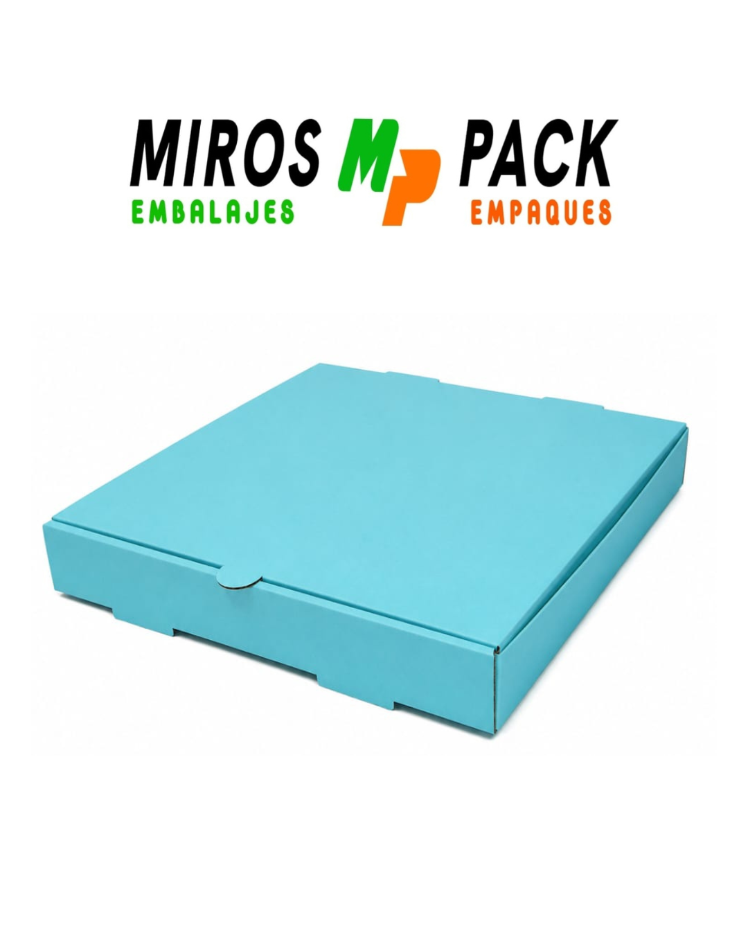 CAJA CELESTE PARA PIZZA