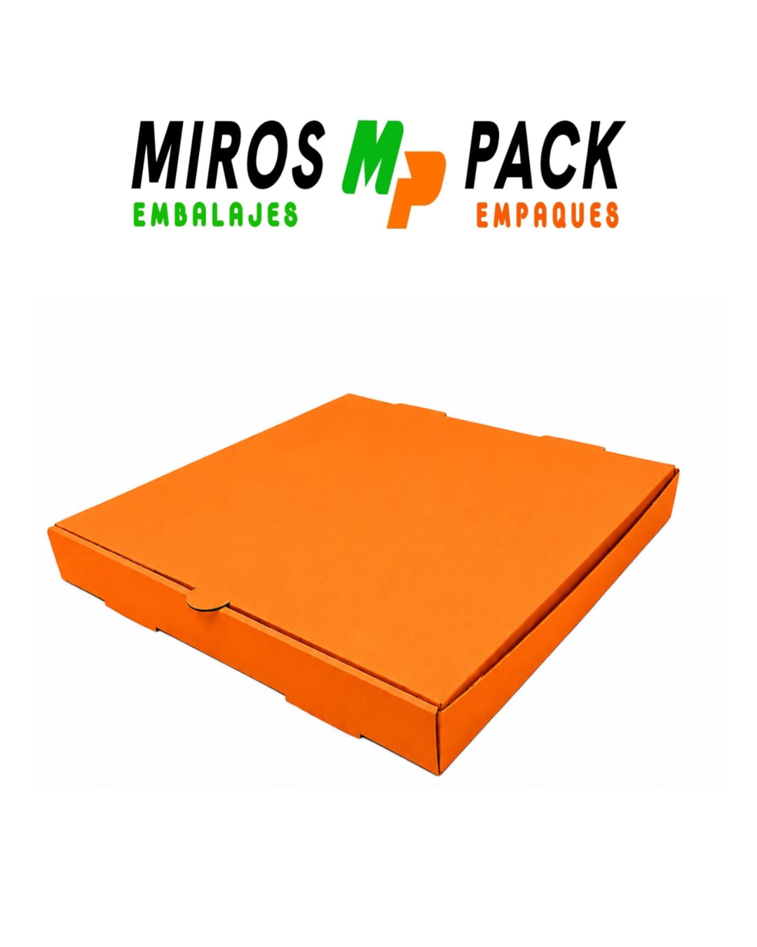 CAJA NARANJA PARA PIZZA