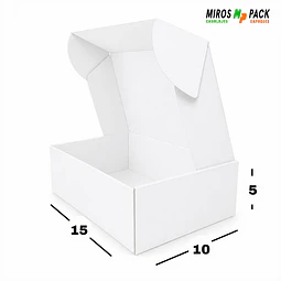 Caja Blanca Blanca 50 unidades 15X10X5 