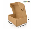 Caja de Cartón Autoarmable Marrón 40x30x6 cm (50 unidades)