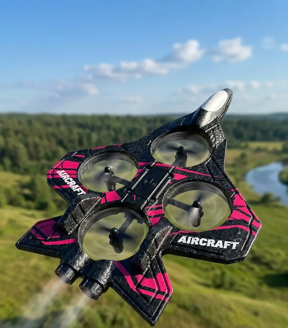 Dron Avión Aircraft RC ES700pro Rojo 4
