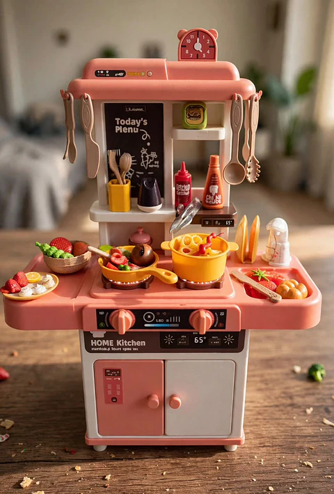 Cocina Infantil Interactiva "Fashionable Kitchen" – Set de Chef con 43 Accesorios