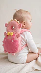 Cojín Protector de Cabeza Anti-Caídas para Bebé (Estilo Peluche Rosa) - Miniatura 2