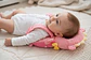 Cojín Protector de Cabeza Anti-Caídas para Bebé (Estilo Peluche Rosa) - Miniatura 3