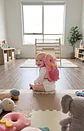 Cojín Protector de Cabeza Anti-Caídas para Bebé (Estilo Peluche Rosa) - Miniatura 5