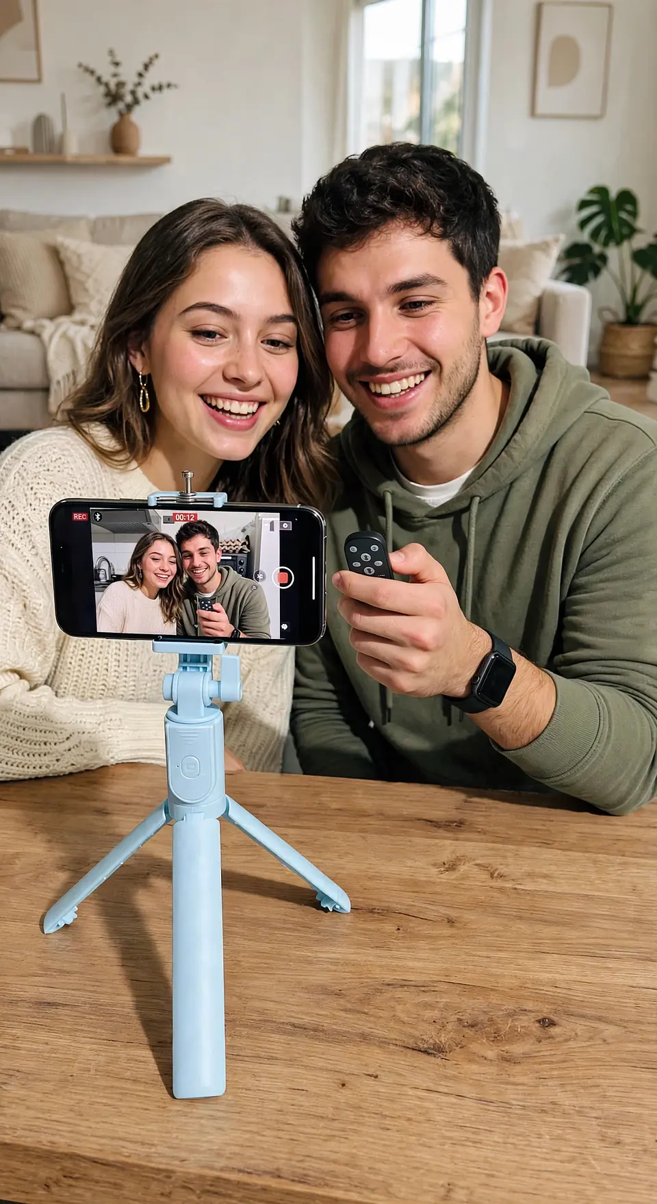 Palo Selfie Trípode Multifuncional R1 con Control Remoto Bluetooth 4