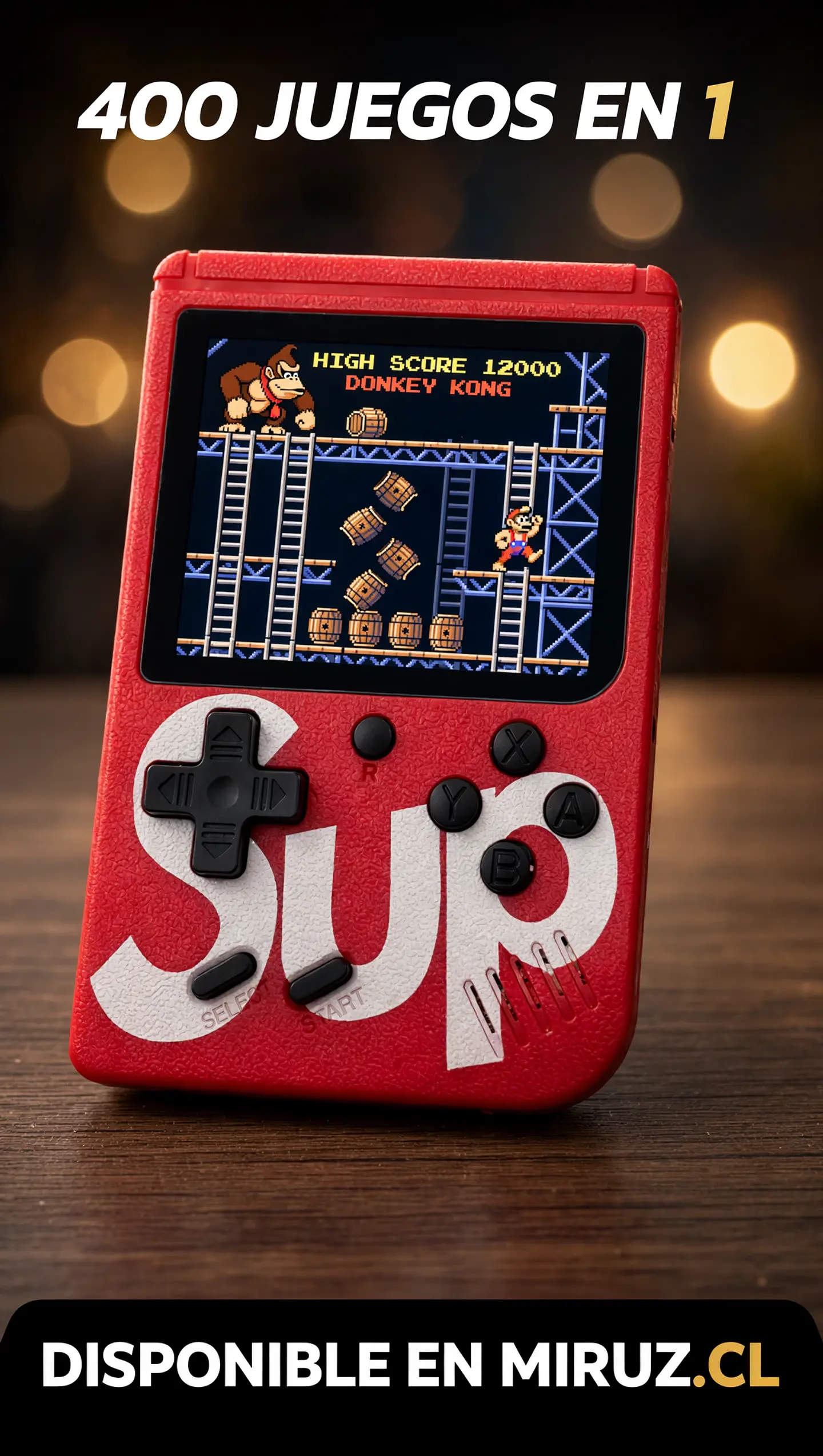 Consola Portátil Retro Sup Game Box 400 en 1 Plus 8