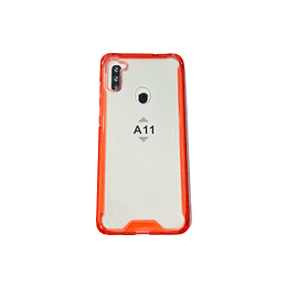 Samsung A11 - Carcasa Transparente Borde de Color