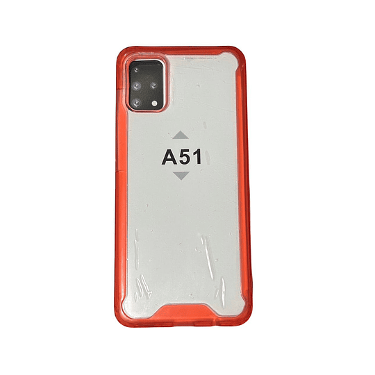 Samsung A51 - Carcasa Transparente Borde de Color
