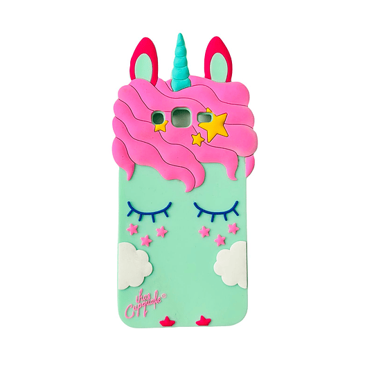 Samsung J7 NEO - Carcasa de Goma Unicornio