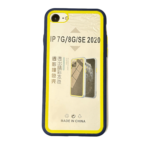 iPhone 7/8/SE2020 - Carcasa Transparente Borde de Color