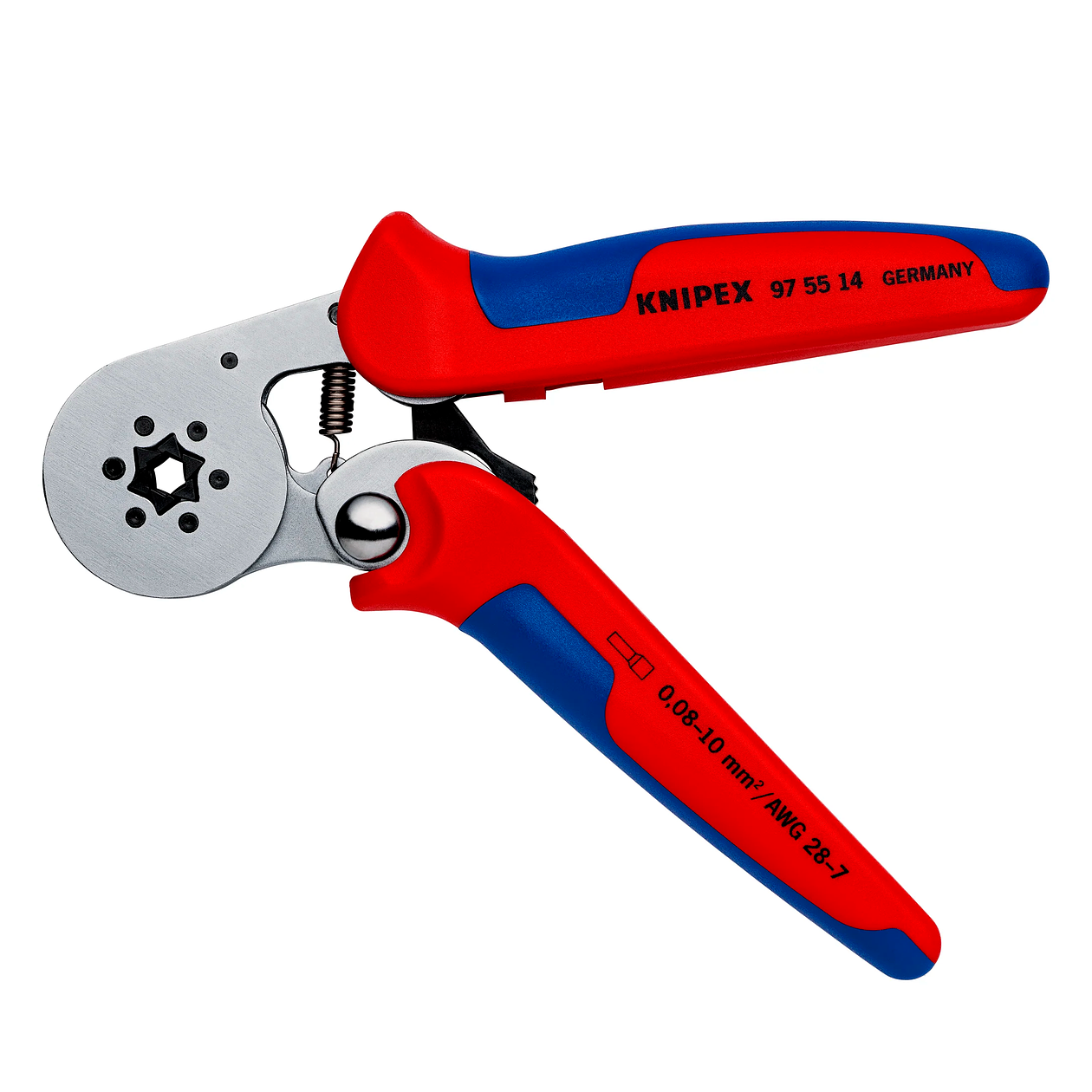 Alicate entallador autoajus. awg 28-8 975514 knipex 1