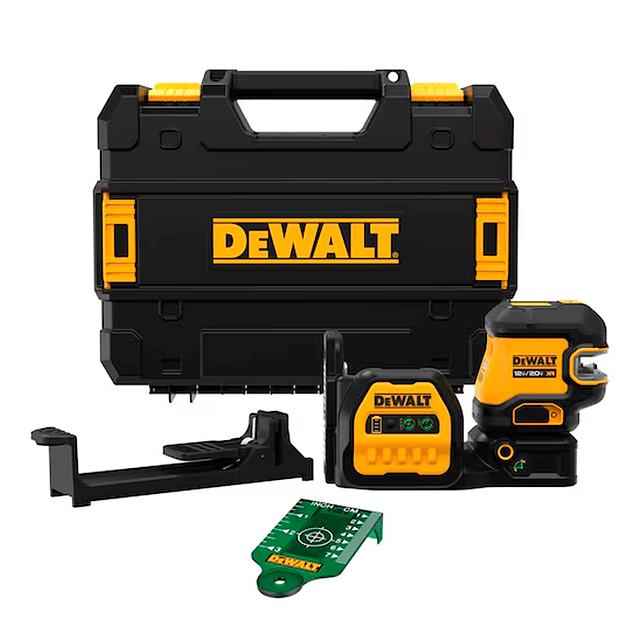 Nivel laser 20v cruz ver (1h1v2d) dcle34220gb dewalt 1