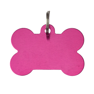 Placa de Aluminio Hueso Grande Fucsia
