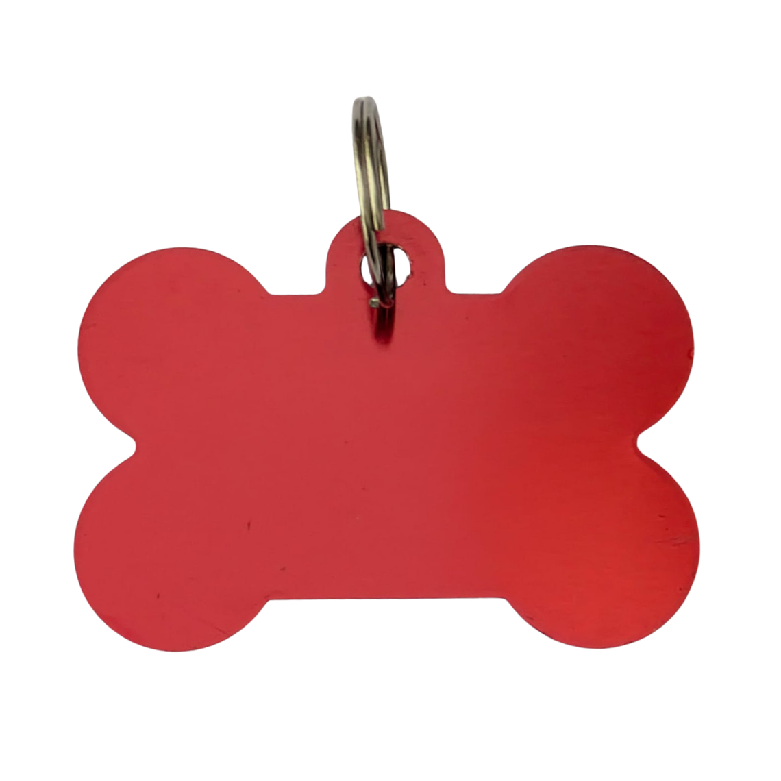 Placa de Aluminio Hueso Grande Rojo 1