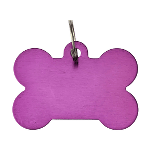 Placa de Aluminio Hueso Grande Morado