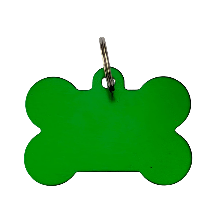 Placa de Aluminio Hueso Grande Verde 1