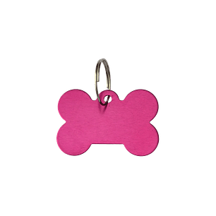 Placa de Aluminio Hueso Pequeño Fucsia