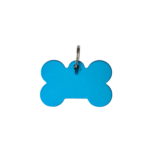 Placa de Aluminio Hueso Pequeño Celeste