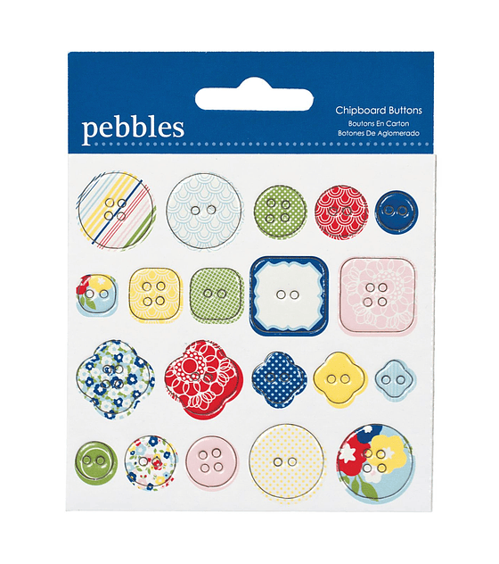 Pebbles Chipboard Buttons