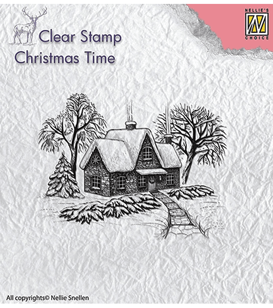 Nellie's Timbre Idyllic winter scene