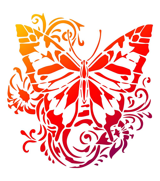 Viva Stencil grande Mariposa