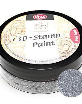 Viva Decor  Pintura de sellos 3D color plateado