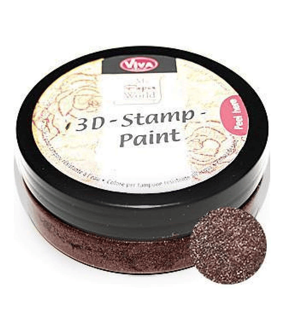 Viva Decor  Pintura de sellos 3D color marron