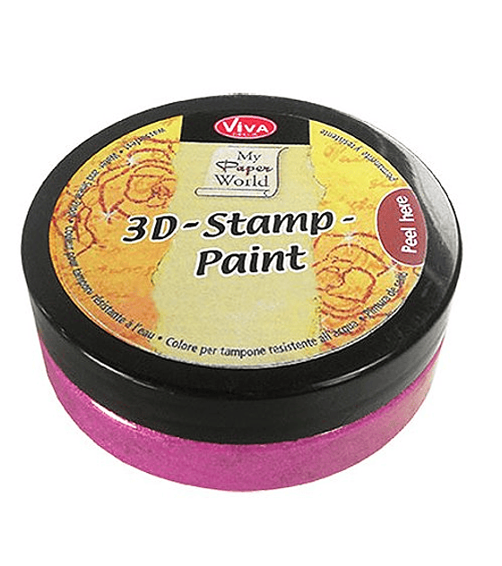 Viva Decor  Pintura de sellos 3D color rosado