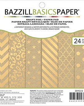 Bazzil Basics Paper Tipo Kraft con Foil