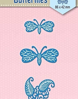 Shape Dies Blue Butterflies