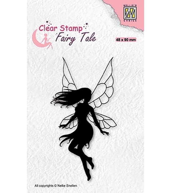 Nellie's Clear Stamp Fairy Tale Dancing Elf-1
