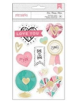 AC Remarks Stickers dimensionales Love