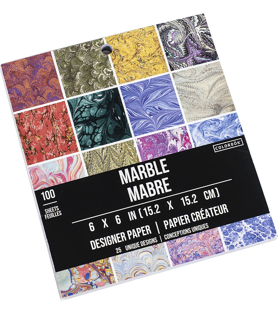 Colorbök Paper Pad 15x15cm Marble