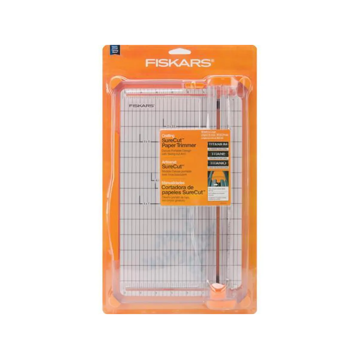 Fiskars - Massicot SureCut Deluxe 30,5 Cm : Coupe Précise, Ligne De Coupe Visible, Idéal Pour Le Scrapbooking