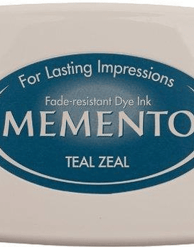Memento almohadilla de tinta Teal Zeal 