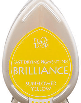 Tsukineko Tinta pigmentada Dew Drop Brilliance Sunflower Yellow