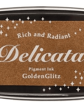 Delicata Almohadilla de tinta Golden Glitz