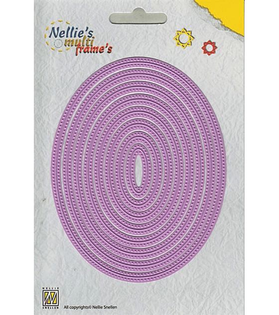 Nellie's MFD straight dotted oval
