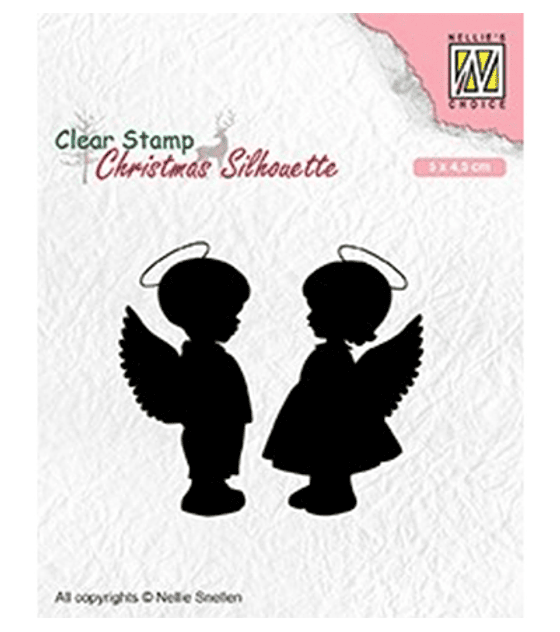 Nellie's Clear Stamps Angel girl and Boy